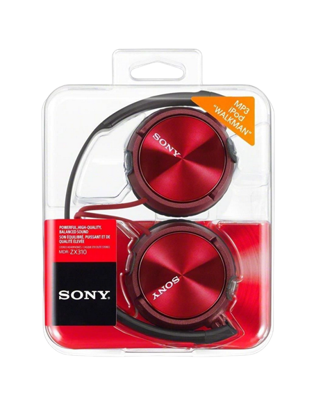 Наушники SONY MDR-ZX310AP, Красный