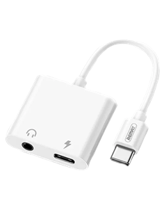 Audio Adaptor Remax RL-LA11, USB Type-C/3.5 mm, 0,12m, Alb 2