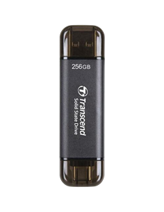 Внешний портативный SSD накопитель Transcend ESD310C, 256Гб, Чёрный (TS256GESD310C)