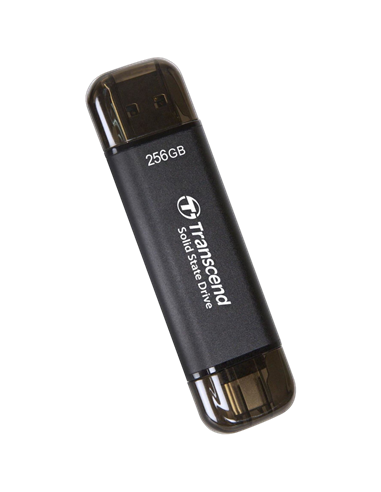 Внешний портативный SSD накопитель Transcend ESD310C, 256Гб, Чёрный (TS256GESD310C)