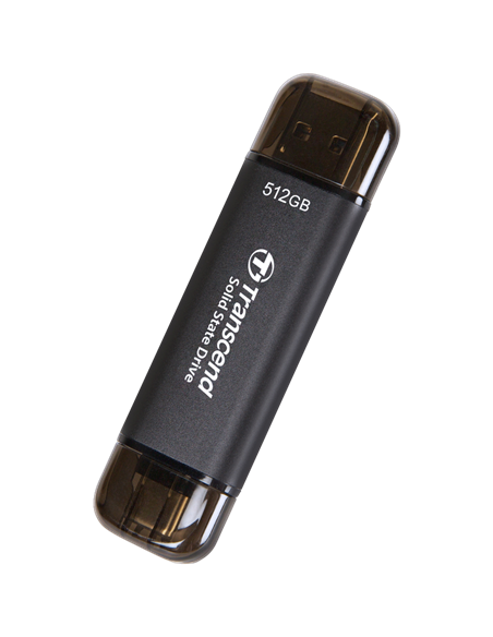 Внешний портативный SSD накопитель Transcend ESD310C, 512 GB, Чёрный (TS512GESD310C)