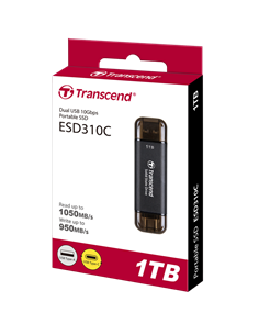 SSD portabil extern Transcend ESD310C, 1 TB, Negru (TS1TESD310C) 2