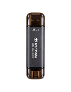 Внешний портативный SSD накопитель Transcend ESD310C, 128 Гб, Чёрный (TS128GESD310C)