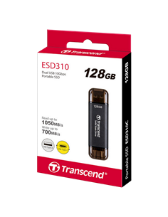 Внешний портативный SSD накопитель Transcend ESD310C, 128 Гб, Чёрный (TS128GESD310C) 2