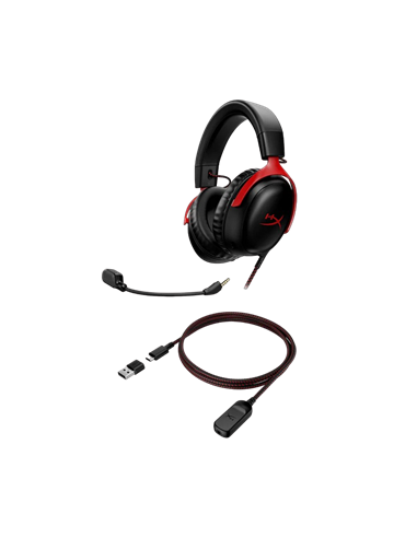 Căști gaming HyperX Cloud III, USB, Roșu