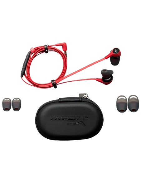 Игровая Гарнитура HyperX Cloud Earbuds II, Проводной аналоговый, Красный