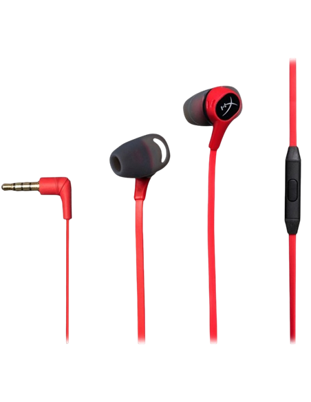 Игровая Гарнитура HyperX Cloud Earbuds II, Проводной аналоговый, Красный