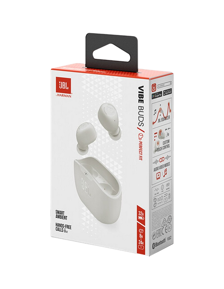 Căști JBL Wave Buds, Alb