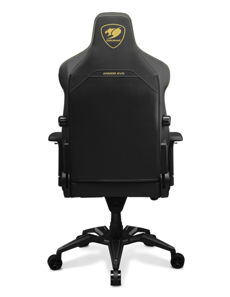 Scaun Gaming Cougar ARMOR EVO, PVC Piele, Negru/Auriu
