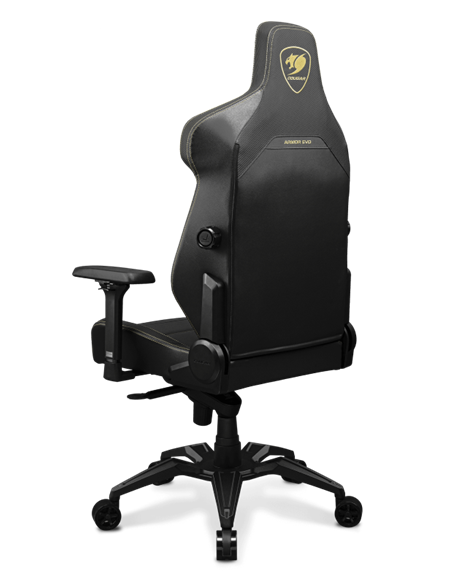 Scaun Gaming Cougar ARMOR EVO, PVC Piele, Negru/Auriu