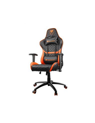 Игровое кресло Cougar Hotrod, Искусственная кожа, Черный | Оранжевый