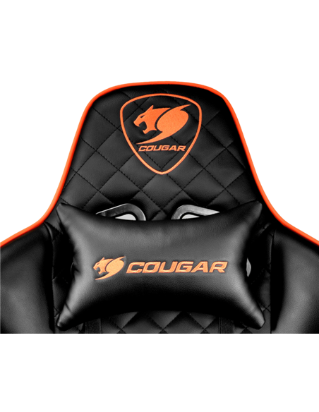 Игровое кресло Cougar Hotrod, Искусственная кожа, Черный | Оранжевый