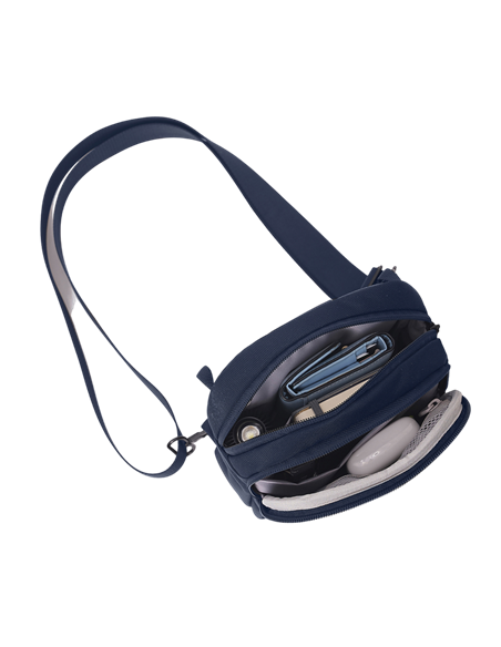 Сумка на плечо Bobby Boxy Sling, Переработанный полиэтилентерефталат, Темно-синий