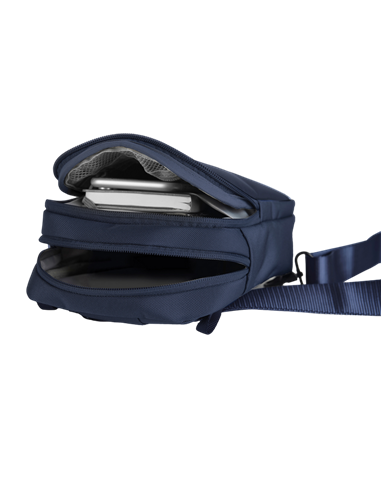 Сумка на плечо Bobby Boxy Sling, Переработанный полиэтилентерефталат, Темно-синий