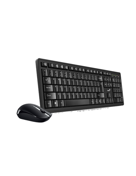 Set Tastatură + Mouse Genius KM-8200, Fără fir, Negru