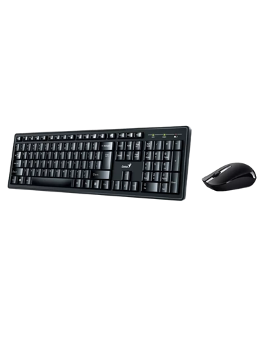 Set Tastatură + Mouse Genius KM-8200, Fără fir, Negru
