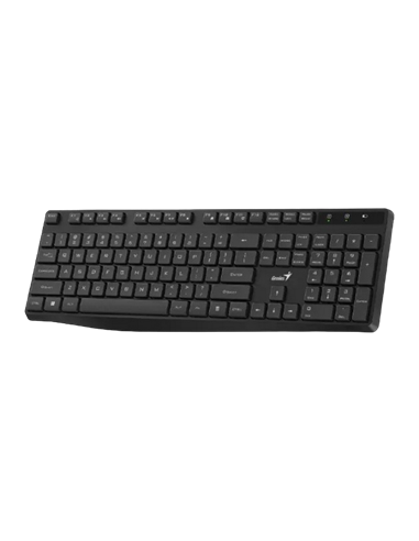 Wireless Keyboard Genius KB-7200, Fn Keys, Chocolate keys, Battery indicator, 2xAAA, Black, USB