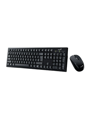 Клавиатура и мышь Genius KM-8101, Беспроводное, Чёрный