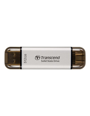 SSD portabil extern Transcend ESD310S, 512 GB, Argintiu (TS512GESD310S)