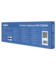 Клавиатура SVEN E5300W, Беспроводное, Чёрный 2