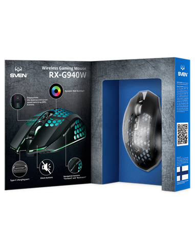 Мышь SVEN RX-G940W, Чёрный