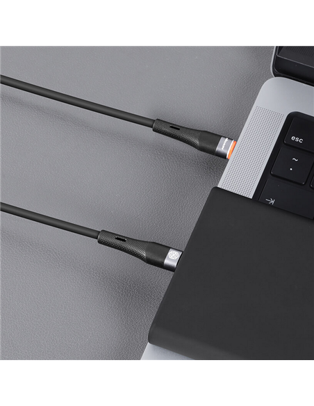 Cablu de încărcare Nillkin Type-C to Type-C Cable, Flowspeed, USB Type-C/USB Type-C, 1,2m, Negru