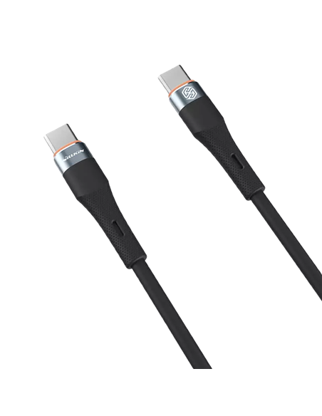Cablu de încărcare Nillkin Type-C to Type-C Cable, Flowspeed, USB Type-C/USB Type-C, 1,2m, Negru