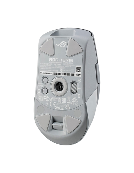 Gaming Mouse ASUS ROG Keris Wireless AimPoint, Alb/Gri