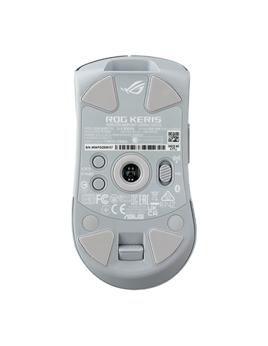 Gaming Mouse ASUS ROG Keris Wireless AimPoint, Alb/Gri
