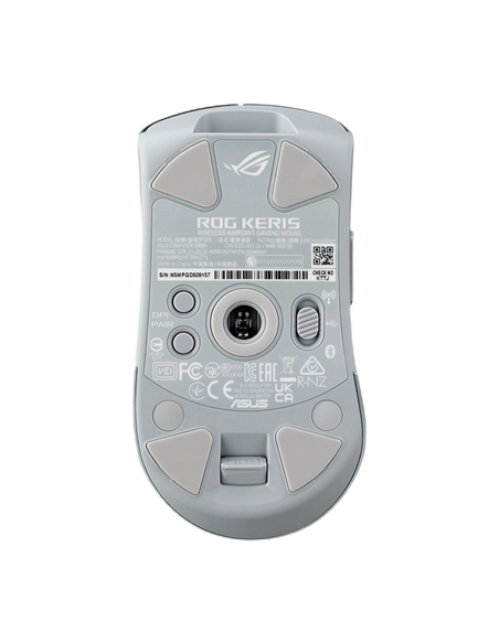 Gaming Mouse ASUS ROG Keris Wireless AimPoint, Alb/Gri
