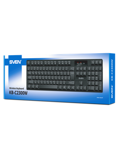 Клавиатура SVEN KB-C2300W, Беспроводное, Чёрный 2