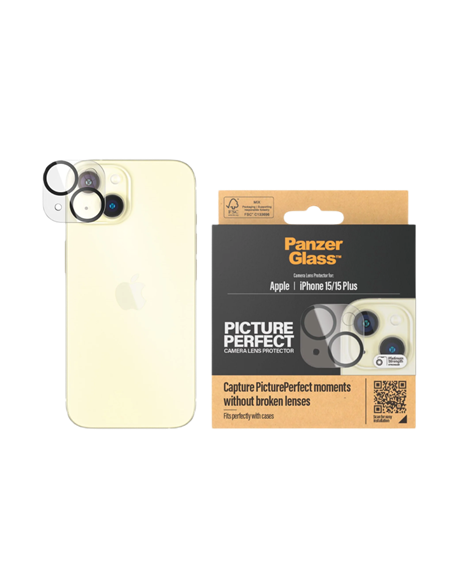 Sticlă de protecție PanzerGlass iPhone 15/15 Plus PicturePerfect, Negru