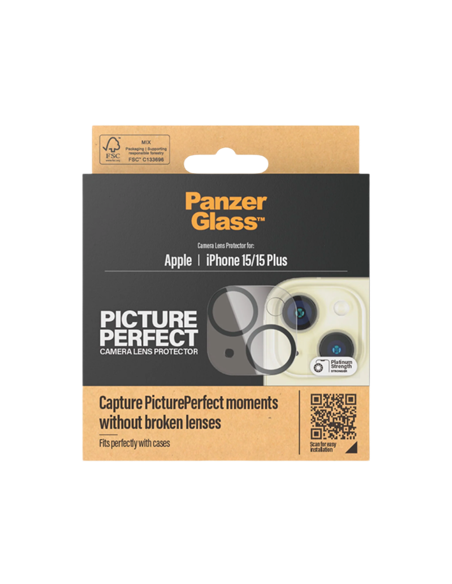 Sticlă de protecție PanzerGlass iPhone 15/15 Plus PicturePerfect, Negru