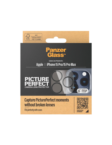 Sticlă de protecție PanzerGlass iPhone 15/15 Plus PicturePerfect, Negru