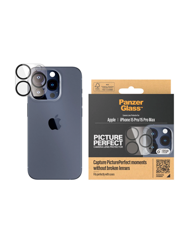 Sticlă de protecție PanzerGlass iPhone 15/15 Plus PicturePerfect, Negru