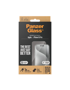 Sticlă de protecție PanzerGlass iPhone 15 Pro UWF wA, Transparent 2