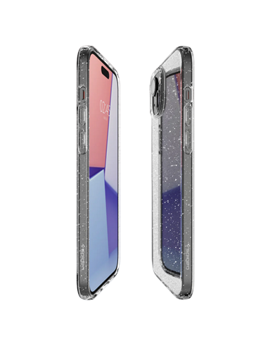 Husă Spigen iPhone 15 Plus Liquid Crystal, Cristal cu sclipici