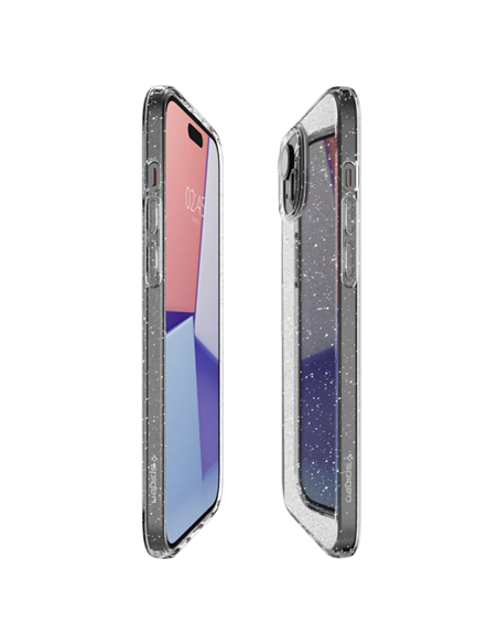 Husă Spigen iPhone 15 Plus Liquid Crystal, Cristal cu sclipici