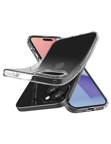 Husă Spigen iPhone 15 Plus Liquid Crystal, Crystal Clear