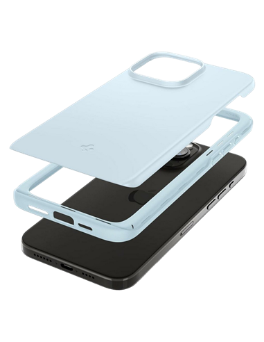 Чехол Spigen iPhone 15 Pro Thin Fit, Приглушённый синий