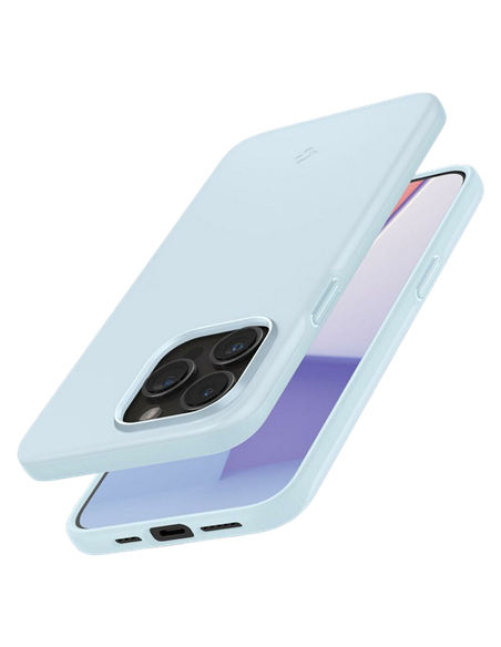 Чехол Spigen iPhone 15 Pro Thin Fit, Приглушённый синий Чехол Spigen iPhone 15 Pro Thin Fit, Приглушённый синий
