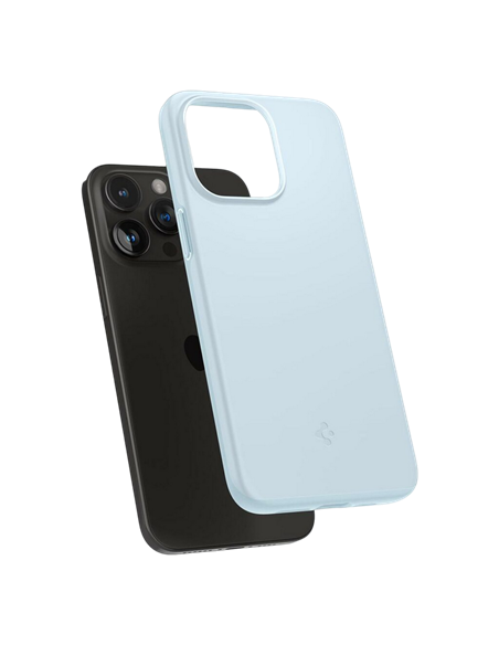 Чехол Spigen iPhone 15 Pro Thin Fit, Приглушённый синий Чехол Spigen iPhone 15 Pro Thin Fit, Приглушённый синий