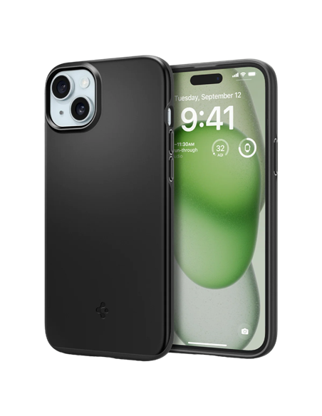 Husă Spigen iPhone 15 Plus Thin Fit, Negru