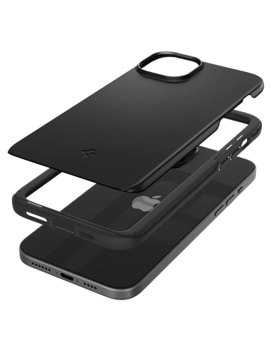 Чехол Spigen iPhone 15 Plus Thin Fit, Чёрный