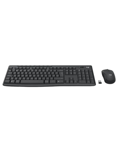 Клавиатура и мышь Logitech MK370, Беспроводное, Чёрный