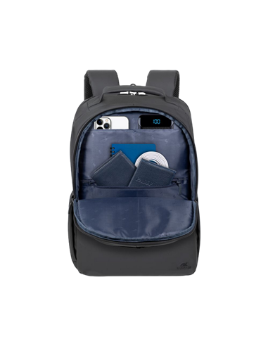 Рюкзак Rivacase 8435, 15.6", Eco-Friendly rPET Полиэстер, Чёрный