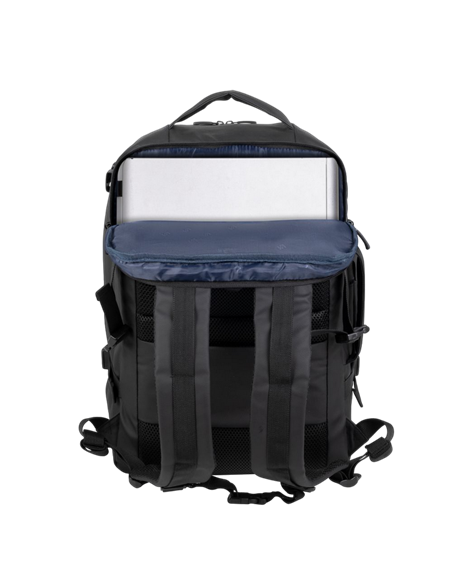 Rucsac Rivacase 8465, 17.3", Eco-Friendly rPET Poliester, Negru