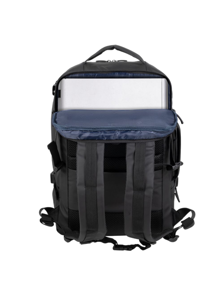Rucsac Rivacase 8465, 17.3", Eco-Friendly rPET Poliester, Negru