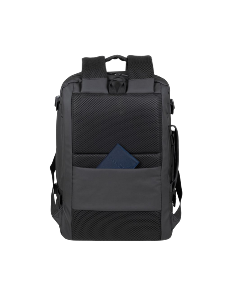 Rucsac Rivacase 8465, 17.3", Eco-Friendly rPET Poliester, Negru