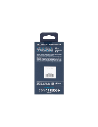 Cable de date Rivacase PS6105, USB Type-C/USB Type-C, 1,2m, Gri
